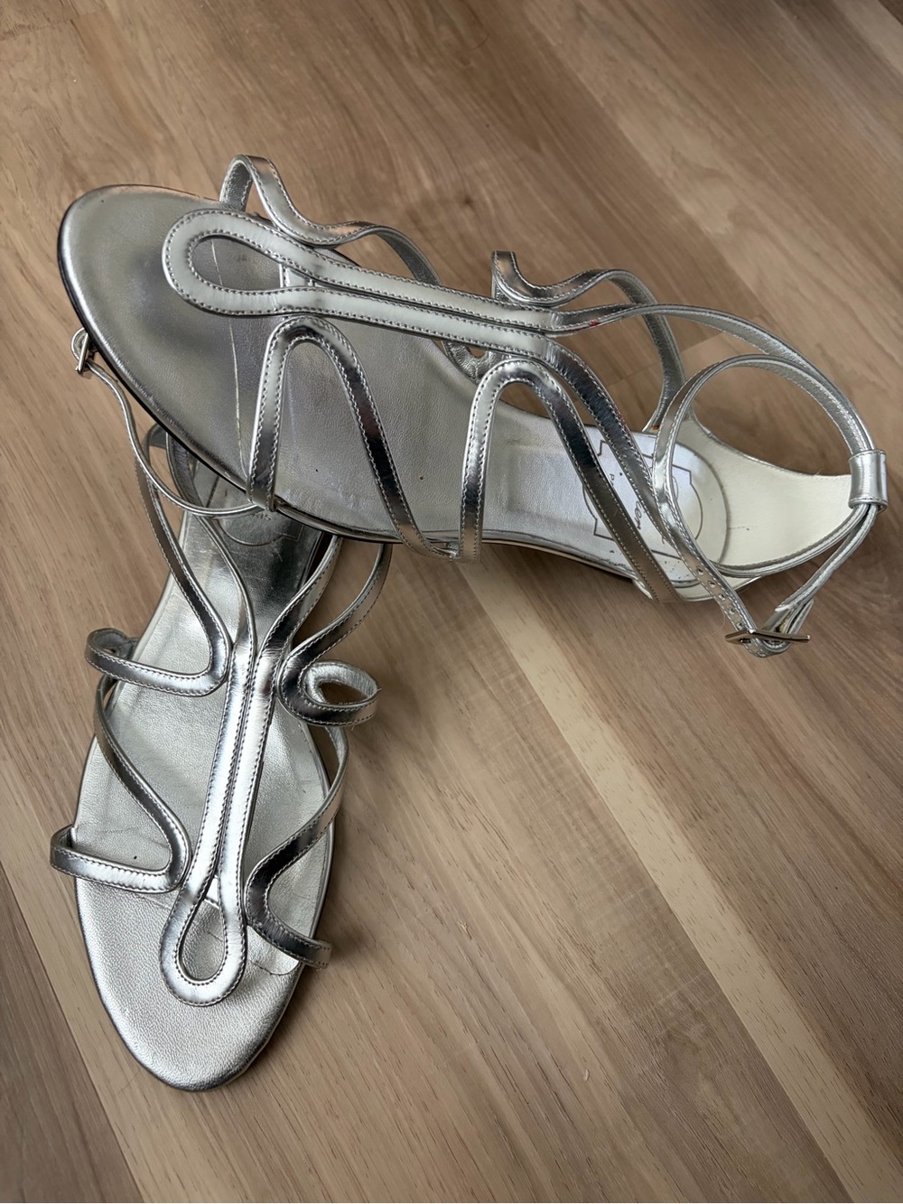 Roger Vivier Silver Sandals